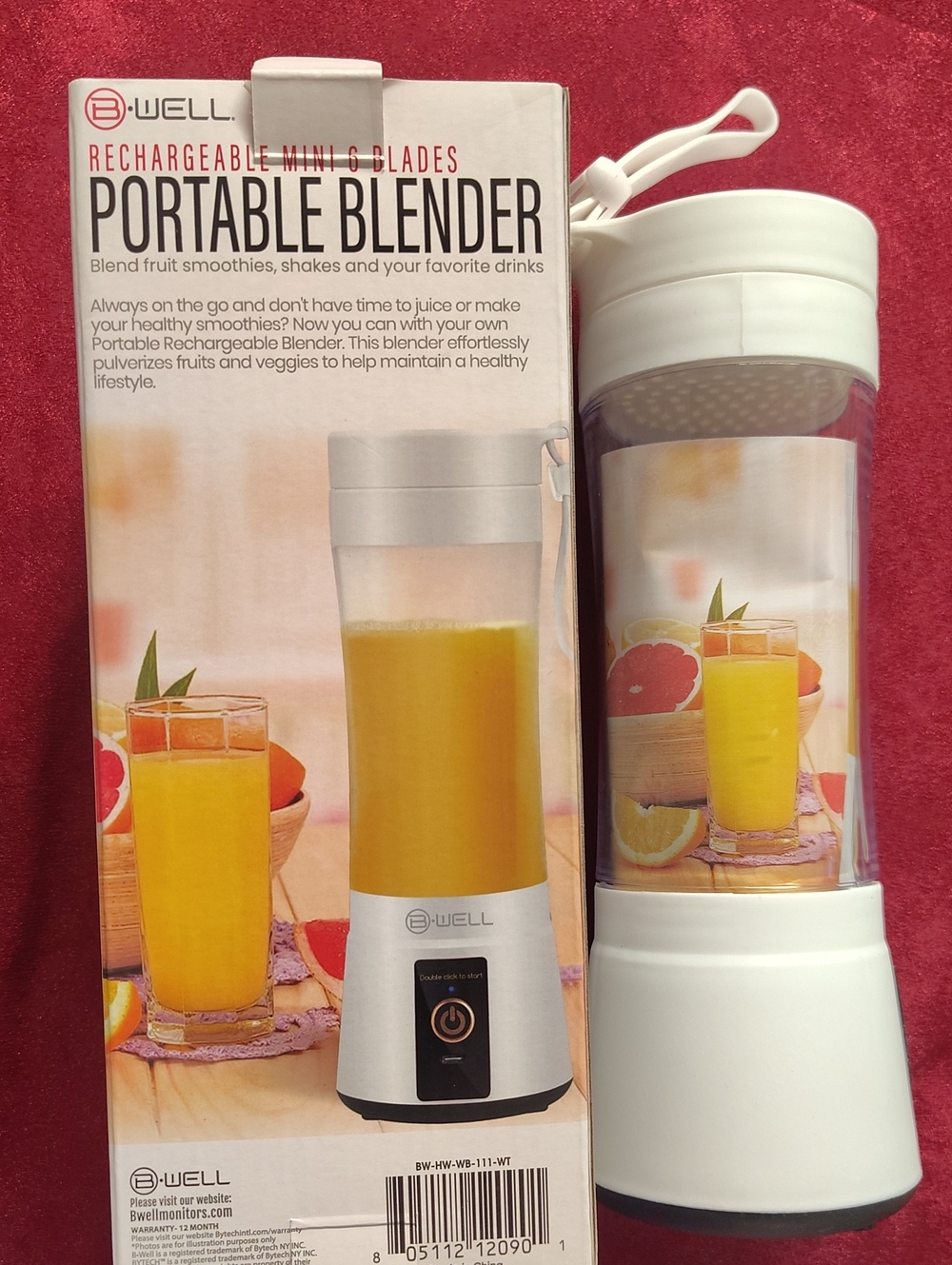 Well Worn White Portable Rechargeable Blender